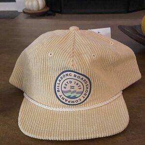 Billabong Beige Corduroy Cap